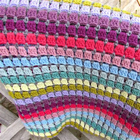 Vintage Rainbow Crochet Blanket Kit Rainbow Yarn Crochet - Etsy