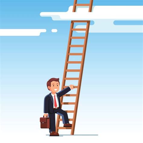 Man Climbing Ladder Clip Art Illustrations, Royalty-Free Vector ...