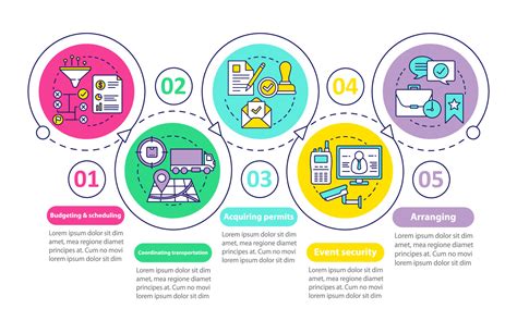 Event planning vector infographic template. Business presentation ...