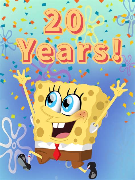 Happy 20th anniversary to spongebob (my art) : spongebob