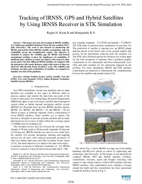 (PDF) Tracking of IRNSS, GPS and Hybrid Satellites by Using IRNSS ...