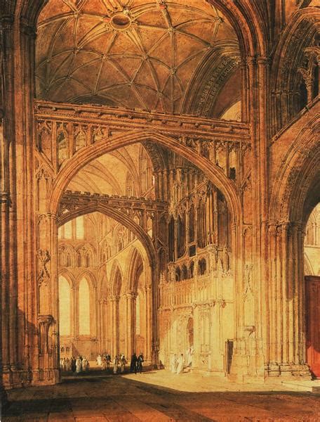 Interior of Salisbury Cathedral, c.1802 - c.1805 - J.M.W. Turner ...