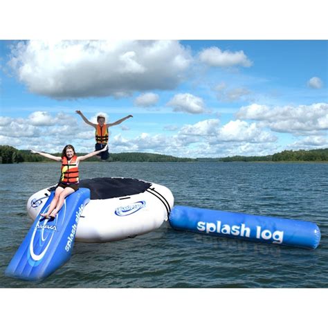 Splash Zone Plus Trampoline & Slide Inflatable Lake Water Park ...