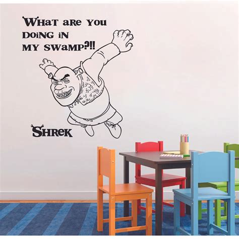 What Are You Doing In My Swamp - Disney Movie Shrek Quotes Quote Vinyl ...