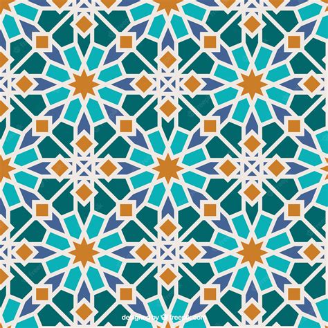 Premium Vector | Colors islamic mosaic