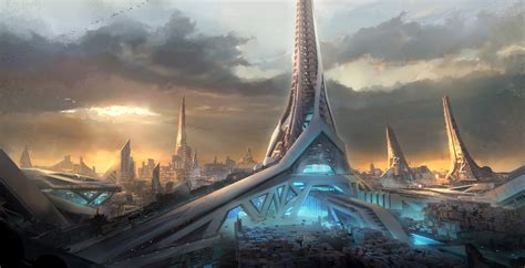 ArtStation - Space elevator concept