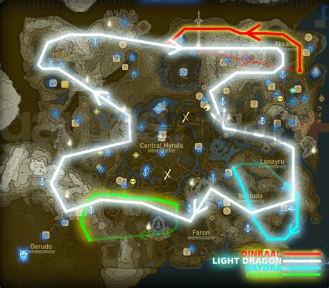 All Dragon paths and locations in Zelda Tears of the Kingdom | GamesRadar+