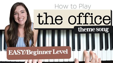 THE OFFICE Theme Song VERY Easy Piano Tutorial for Beginners - YouTube