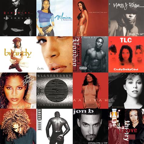 Classic 90's and 2000's R&B Album Cover Art Collage Kit DIGITAL ...