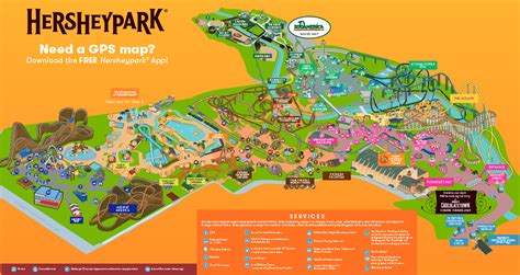 Hershey Park Printable Map