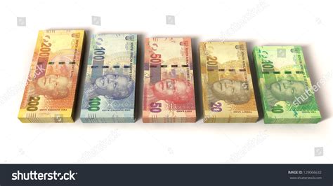 Assortment All New South African Notes Stock Illustration 129066632 ...