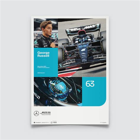 George Russell | 2023 Mercedes-AMG Petronas F1 Team | Mercedes Poster ...