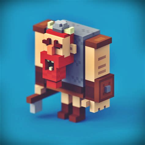 Wioletta Orłowska — Muscled voxel :D Voxel characters made just for ...