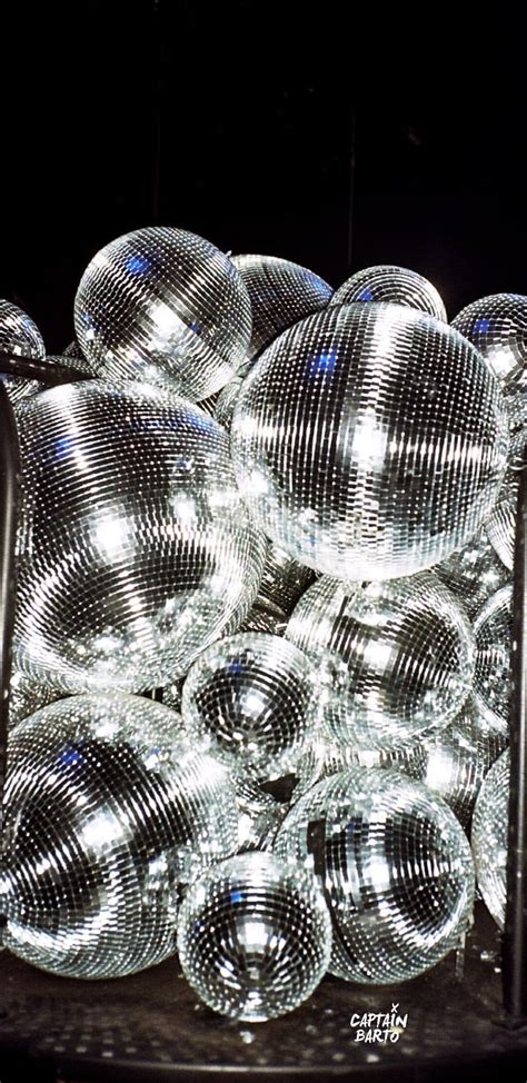 Silver Disco Ball Background