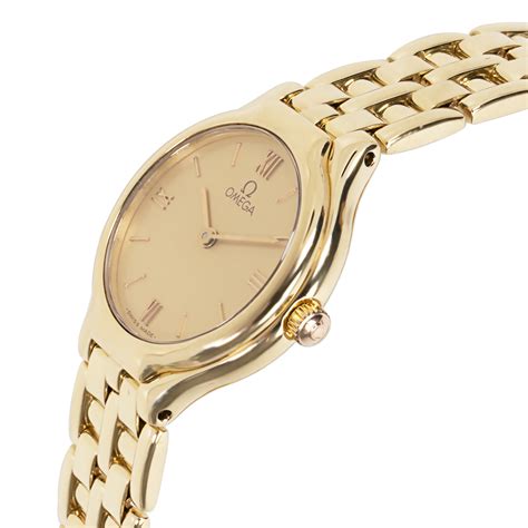 Omega Deville 4160.13 Women's Watch in 18K Yellow Gold | eBay