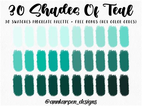 Teal Blue Color Swatch