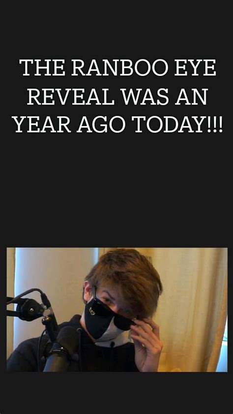 THE RANBOO EYE REVEAL WAS AN YEAR AGO TODAY!!! | Reveal, Eyes, Feelings