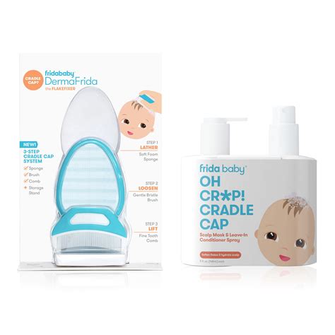 Frida Baby The 3-Step Cradle Cap System with Scalp Spray + Scalp Mask ...