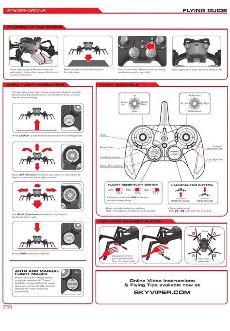 SKYROCKET SPIDER-DRONE FLYING MANUAL Pdf Download | ManualsLib