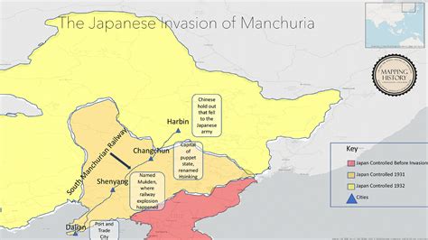 Japanese Invasion Of Manchuria Map