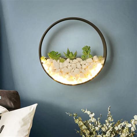 Nordic Plant Wall Lights Creative Bedside Bedroom Lamp Wedding Room ...