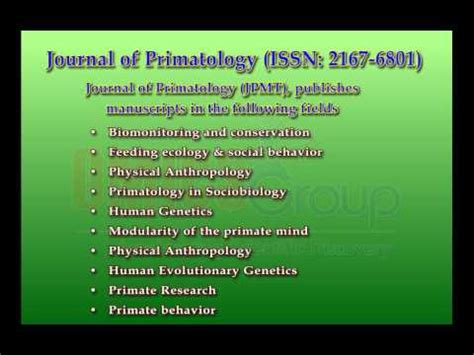 Primatology Journals | OMICS Publishing Group - YouTube