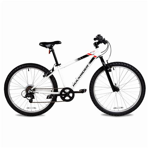 Rockrider St 100 Kids' 9-12 Years Old 24" Mountain Bike White - B'Twin ...