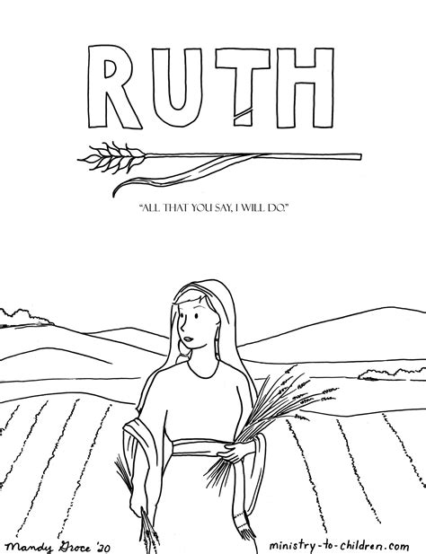 Ruth Coloring Page | Ministry-To-Children