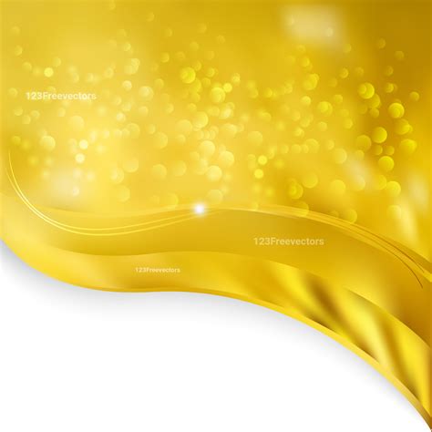 Abstract Gold Wave PPT Background