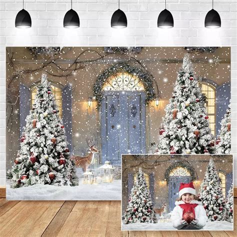 Christmas Backdrops for Photography Christmas Backdrop Snow Winter Pho ...