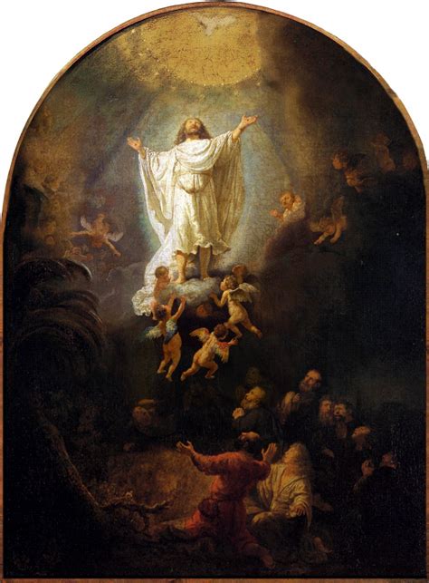 The Ascension Of Christ, 1636, 68×93 cm by Rembrandt Harmenszoon van ...