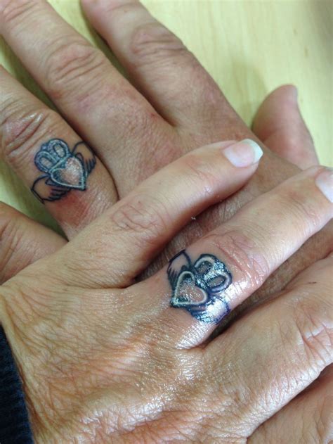 Ring tattoos on Pinterest | Claddagh Rings, Claddagh Wedding Ring ...