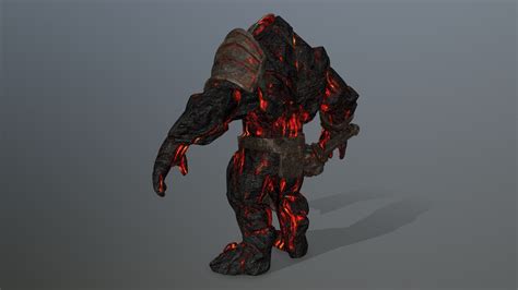 ArtStation - lava monster | Game Assets