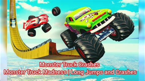 Monster Truck Crashes Monster Truck Madness | Long Jumps and Crashes ...