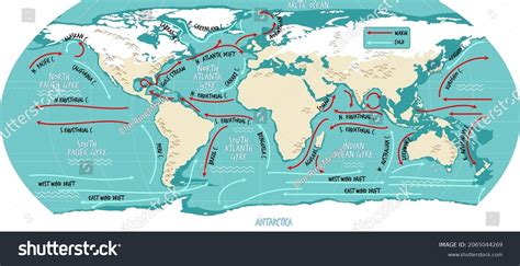 Ocean Currents Map Printable