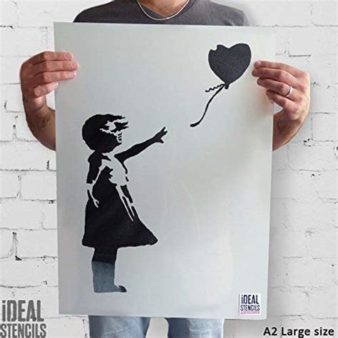 Buy Banksy Balloon Girl STENCIL | Reusable Home Wall Decor Stencil ...