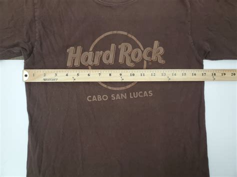 Vintage Hard Rock Cabo San Lucas Men Size Small Brown… - Gem