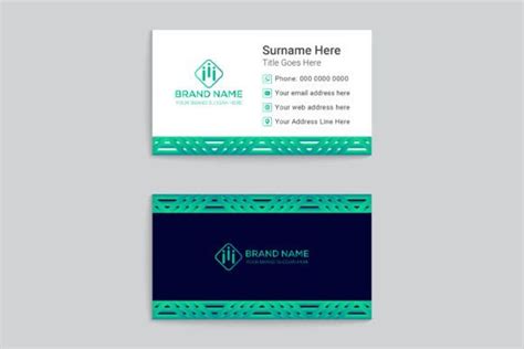 Modern Blue Business Card Design Graphic by shimulazad7 · Creative Fabrica