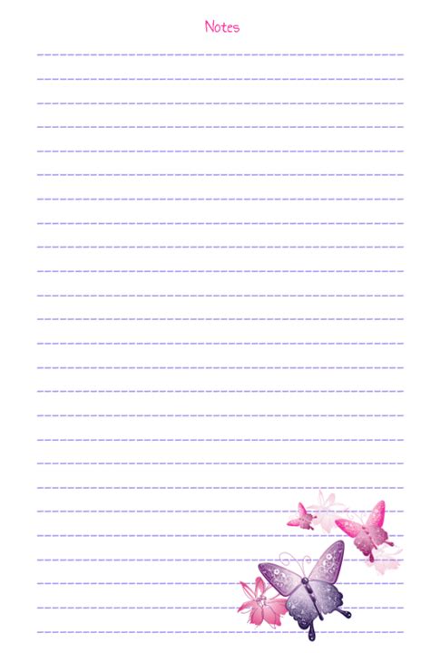 Cute Printable Notebook Paper - FREE DOWNLOAD | Free printable ...