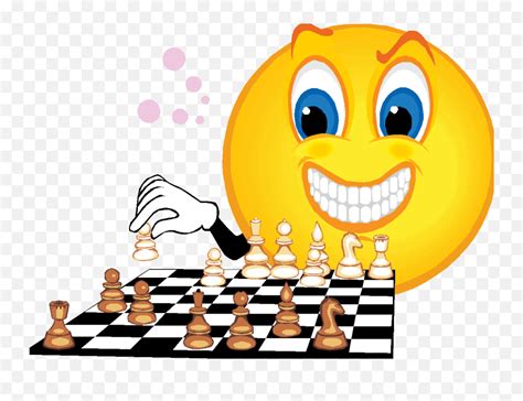 2019 Games With Games August 7 - Clip Art Emoji,Chess Emoticon - free ...