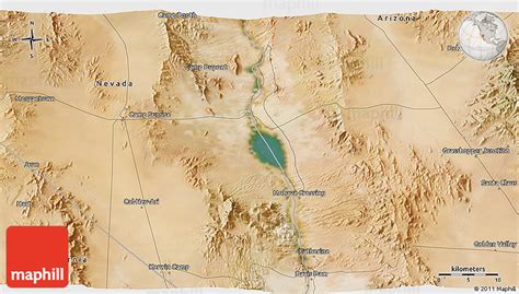 Satellite 3D Map of Dolan Springs