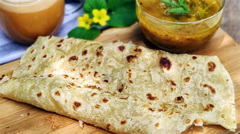 Roti Canai (Indian Flatbread) with Dhal - My Lovely Recipes