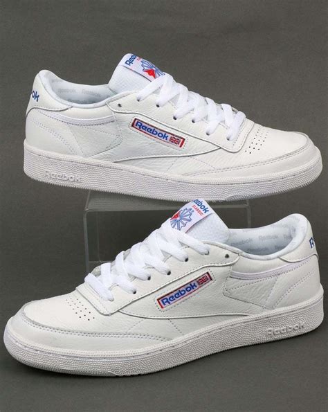 Reebok Club C 85 So Trainers In White Premium Tumbled Leather ...