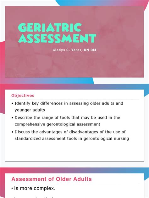 Geriatric Assessment | PDF | Dementia | Geriatrics