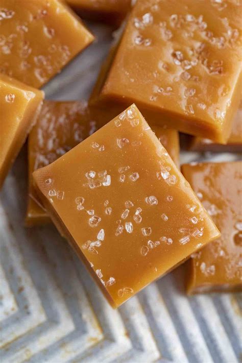 Sea Salt Caramel Squares | Caramel candies recipe, Homemade caramel ...