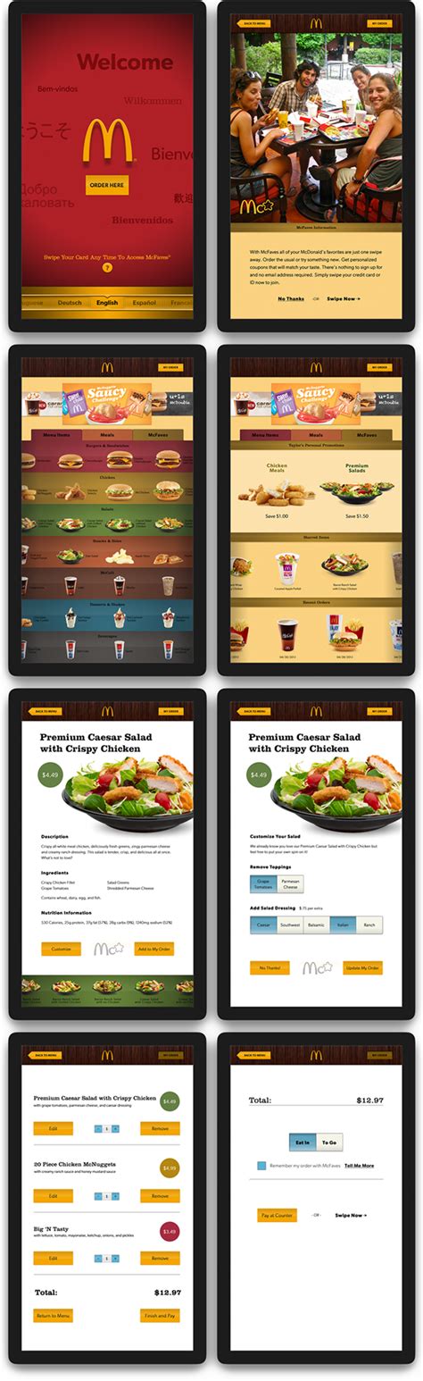 Interactive McDonald’s Menu :: Behance