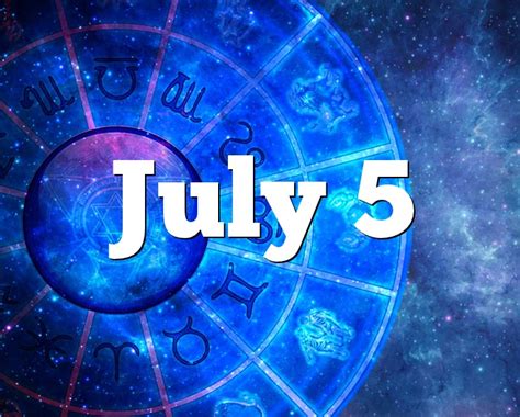 July 5 Birthday horoscope - zodiac sign for July 5th