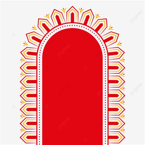 Festival Durga Puja Vector PNG Images, Durga Puja Decorative Hindu ...