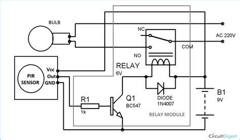 Pir Circuit Diagram