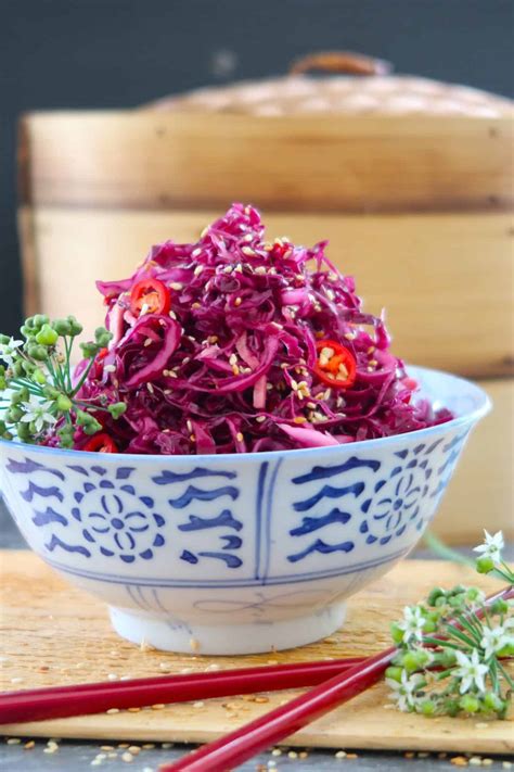 Easy Chinese Pickled Red Cabbage With Ginger - Recipe Winners